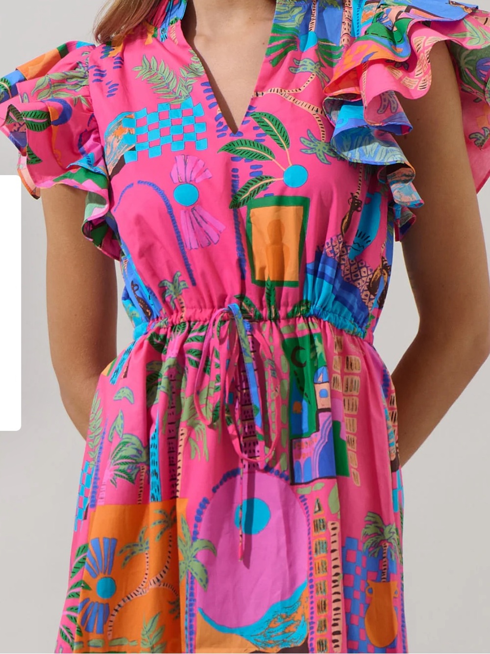 Sugarlips Lanus City Dillan Midi Ruffle Dress - Picture 3 of 5